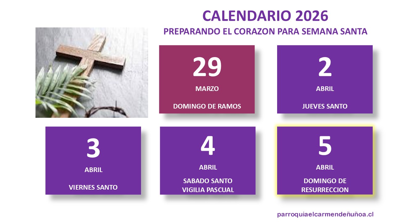 Fechas Semana Santa 2026